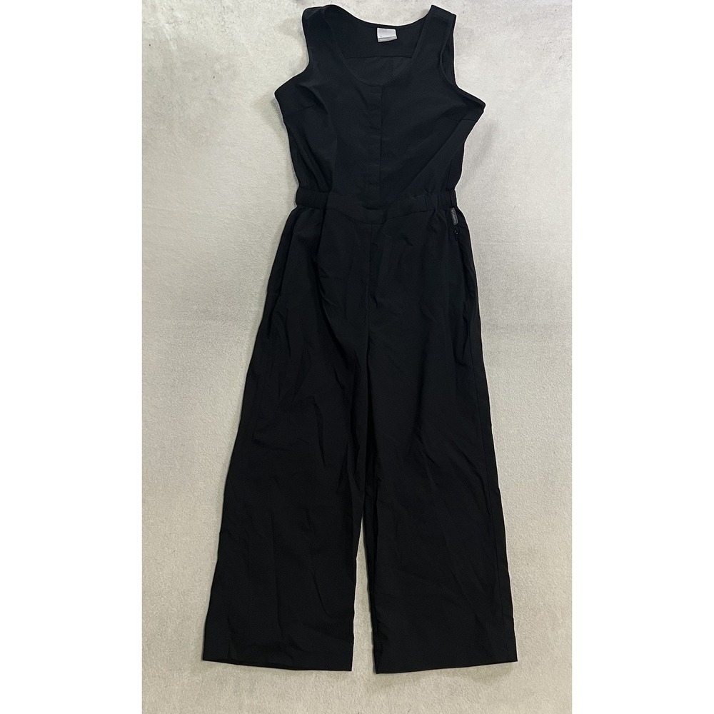 Columbia Anytime Tank Drawstring Waist Women's Medium Black Performance Jumpsuit